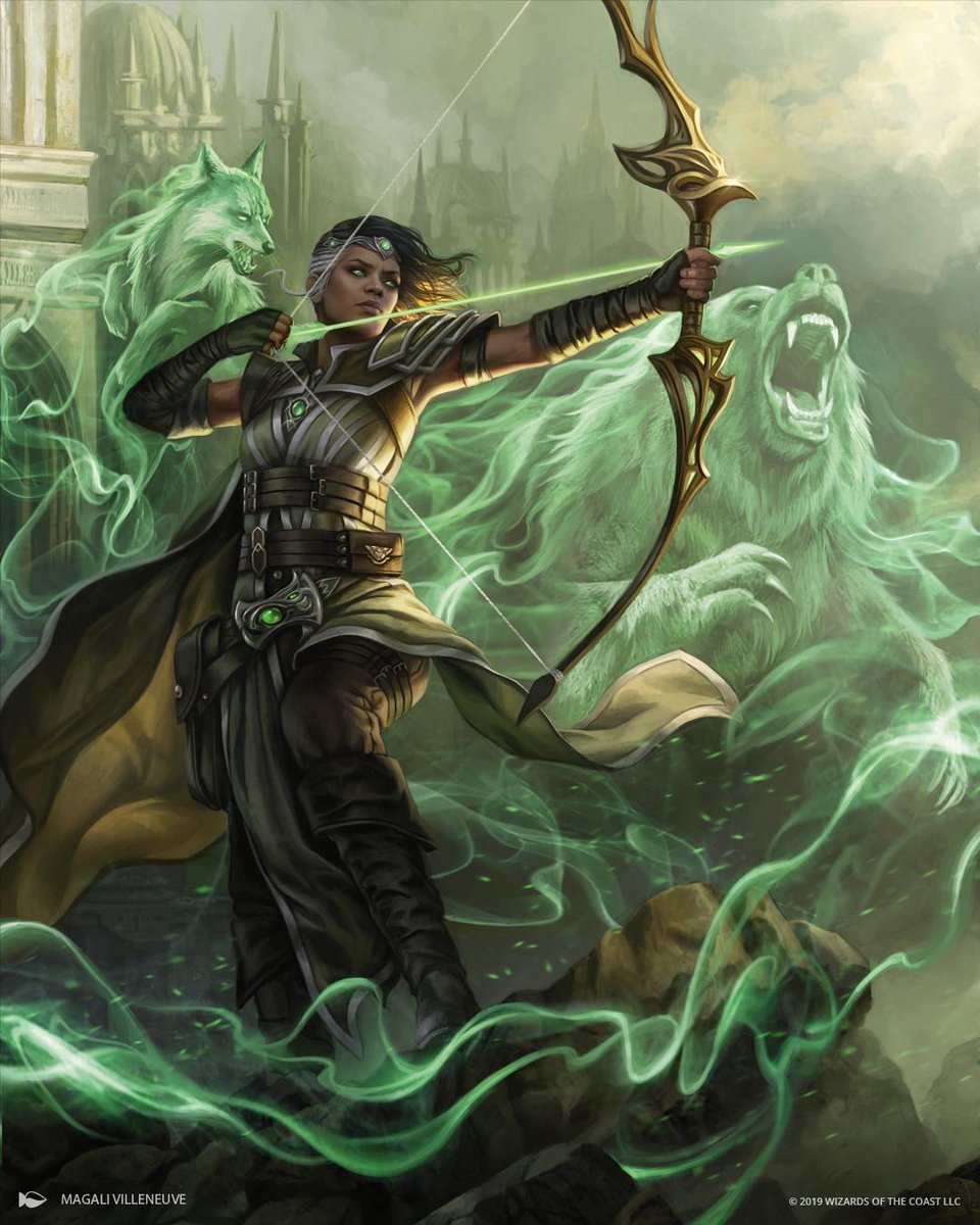 Vivien, Champion of the Wilds MtG Art from. 