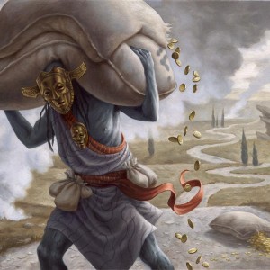 Gray Merchant of Asphodel - Theros Beyond Death Art
