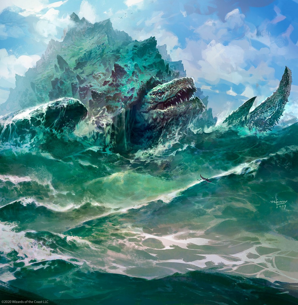 Archipelagore MtG Art from Ikoria Set by Svetlin Velinov Art of Magic