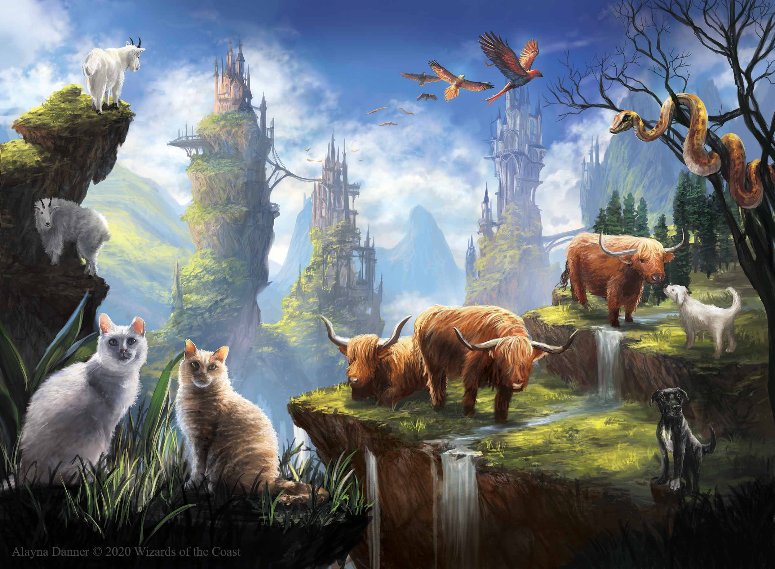 Animal Sanctuary MtG Art from Core Set 2021 Set by Alayna Danner - Art of  Magic: the Gathering