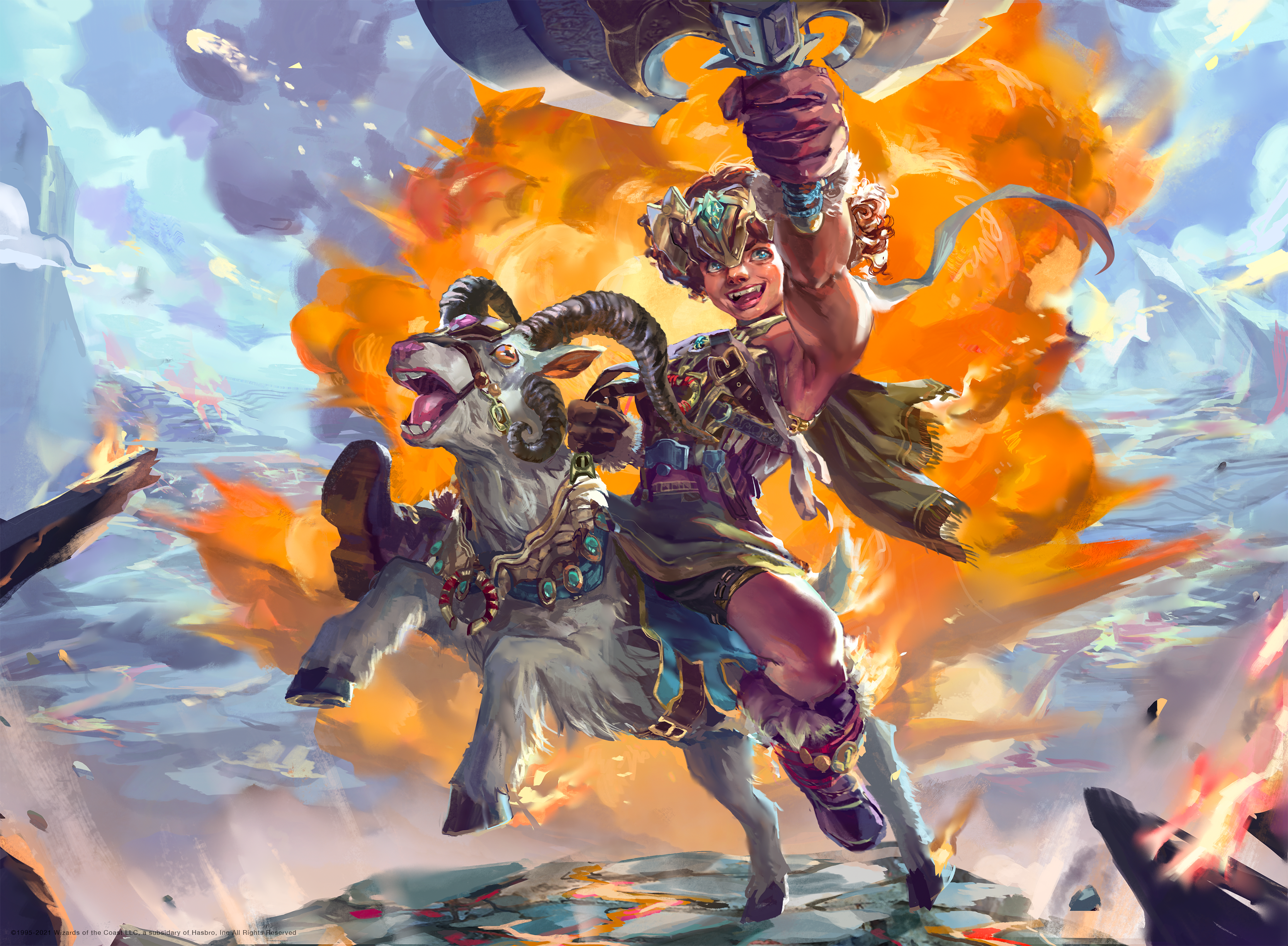 Axgard Cavalry - Kaldheim MtG Art