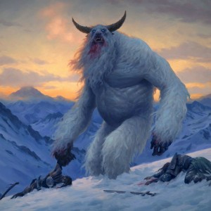 Frostpeak Yeti - Kaldheim MtG Art