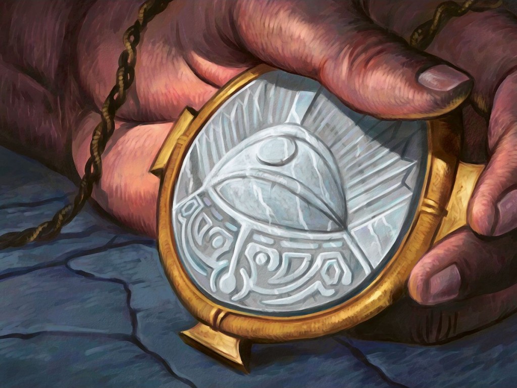 Amulet of Vigor MtG Art from Worldwake Set by Warren Mahy Art of Magic the Gathering