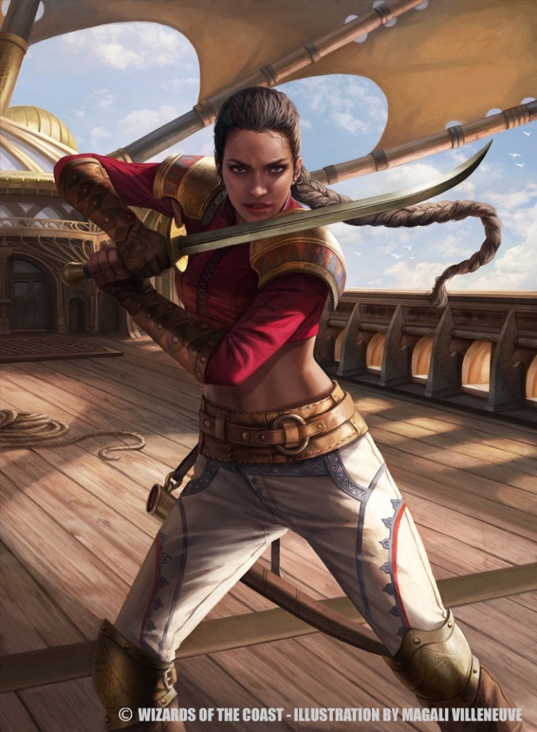 Captain Sisay MtG Art from Secret Lair Set by Magali Villeneuve Art