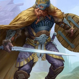Human Warrior Token - Kaldheim MtG Art