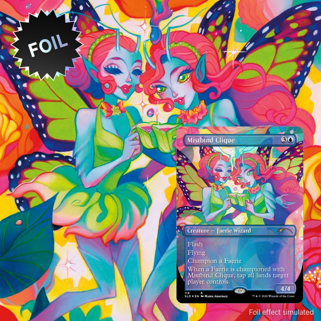 Mistbind Clique MtG Art from Secret Lair Set by Maria Abagnale - Art of  Magic: the Gathering