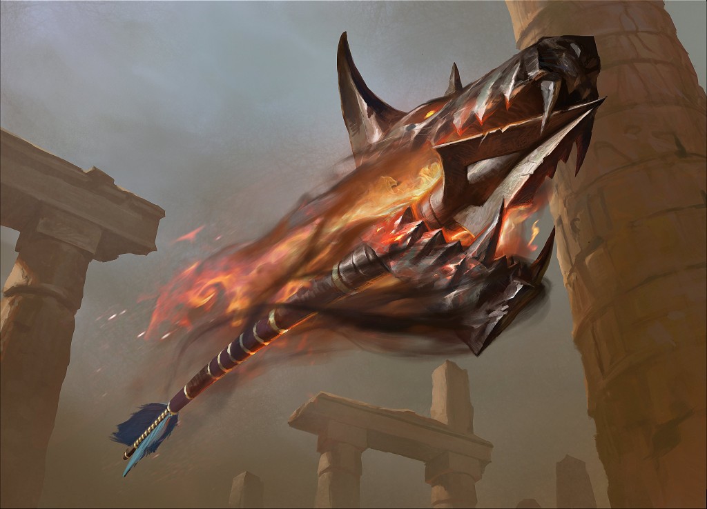 Open Fire MtG Art from Hour of Devastation Set by Jason Kang Art of