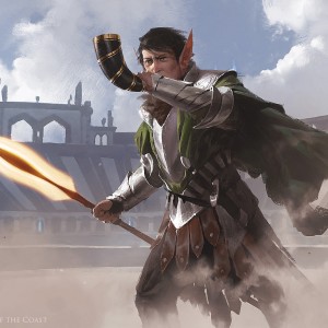 Blaring Recruiter - Battlebond MtG Art