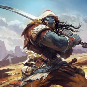 Unyielding Krumar - MtG Art