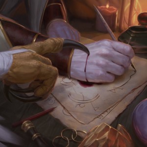 Stinging Study - Commander 2021 MtG Art