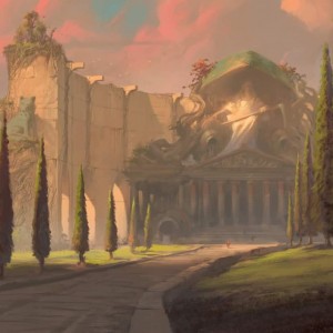 Temple Garden - Secret Lair MtG Art