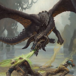 Black Dragon - Adventures in the Forgotten Realms MtG Art