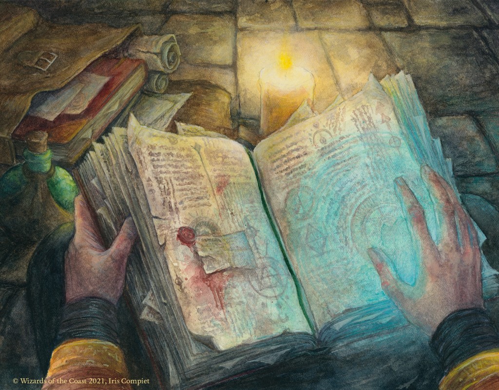 Wizard's Spellbook MtG Art from Adventures in the Forgotten Realms Set ...