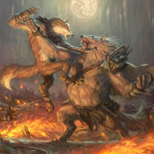 Duel for Dominance - Innistrad Midnight Hunt MtG Art