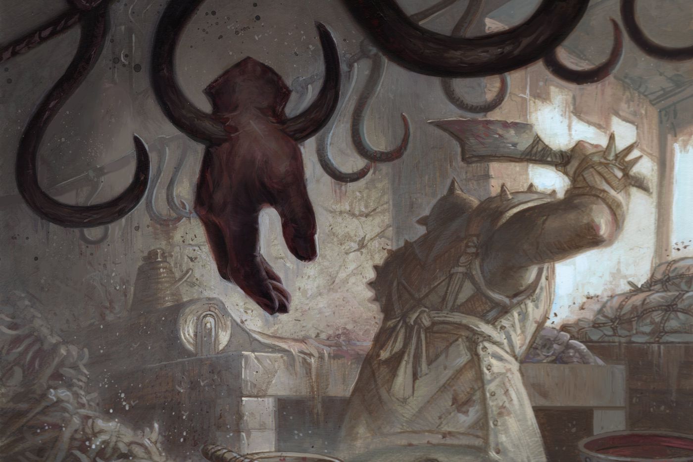 The Meathook Massacre MtG Art from Innistrad: Midnight Hunt Set by