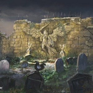 Wall of Mourning - Innistrad Midnight Hunt MtG Art