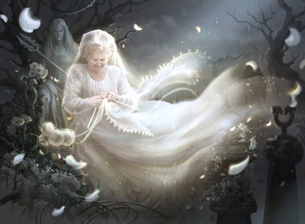 Kindly Ancestor MtG Art from Innistrad: Crimson Vow Set by Justyna Gil ...