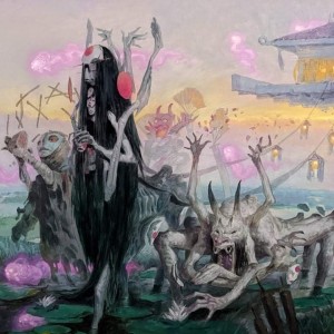 March of Wretched Sorrow - Kamigawa Neon Dynasty MtG Art