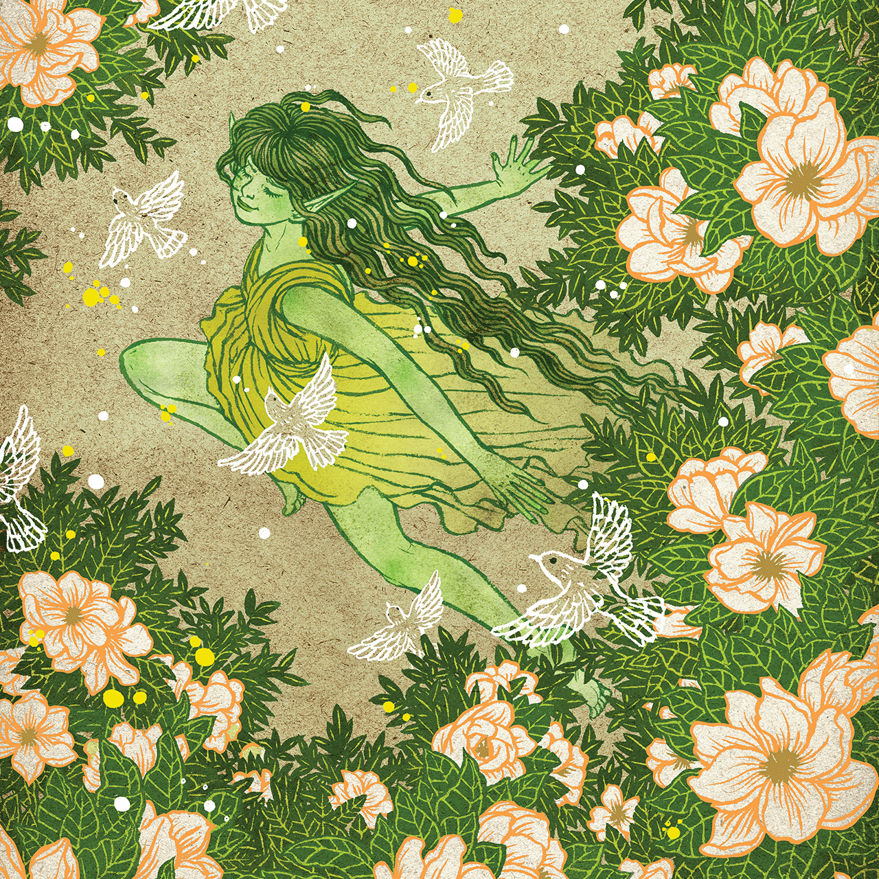 Elvish Spirit Guide MtG Art from Secret Lair Set by Yuko Shimizu