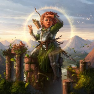 Mazzy, Truesword Paladin - Battle for Baldur's Gate MtG Art