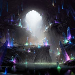 Crystal Grotto - Dominaria United MtG Art