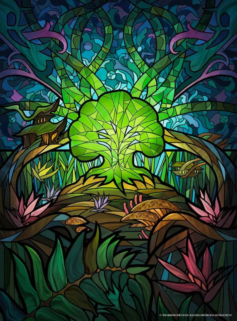 Forest (Variant) MtG Art from Dominaria United Set by Magali Villeneuve