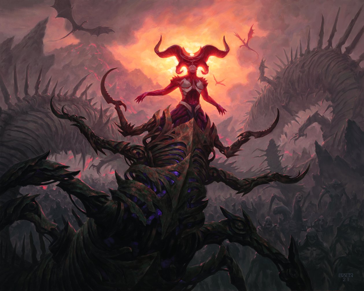 Sheoldred The Apocalypse MtG Art From Dominaria United Set By Chris