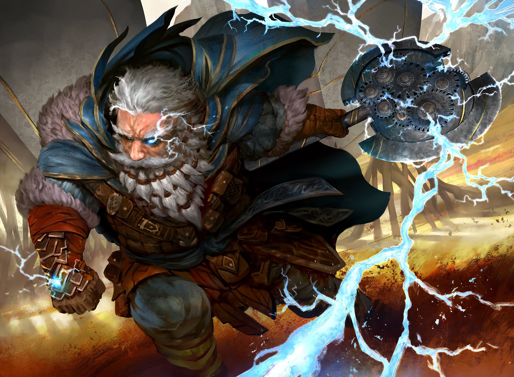 Electrostatic Infantry MtG Art From Dominaria United Set By Kamila 