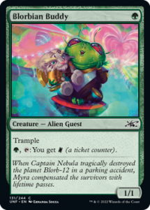 Blorbian Buddy MtG Art from Unfinity Set by Ernanda Souza - Art of
