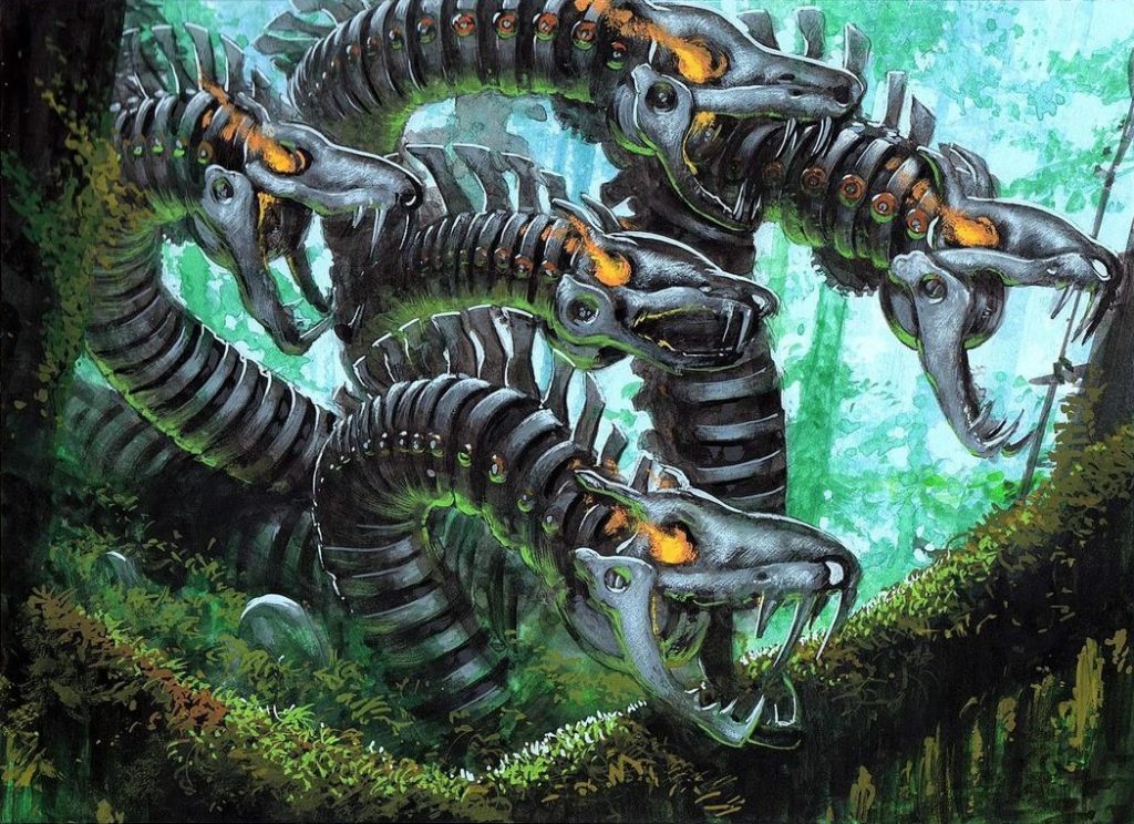 Clockwork Hydra MtG Art from Jumpstart 2022 Set by Brian Snoddy Art