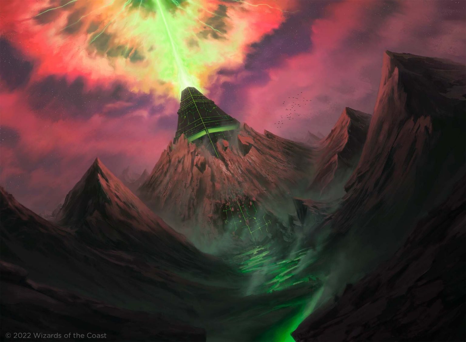 Myriad Landscape MtG Art from Warhammer 40000 Set by Adrián Rodríguez Pérez Art of Magic the
