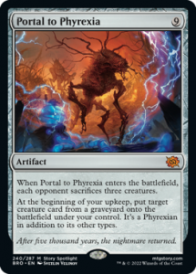 Portal to Phyrexia MtG Art from The Brothers' War Set by Svetlin