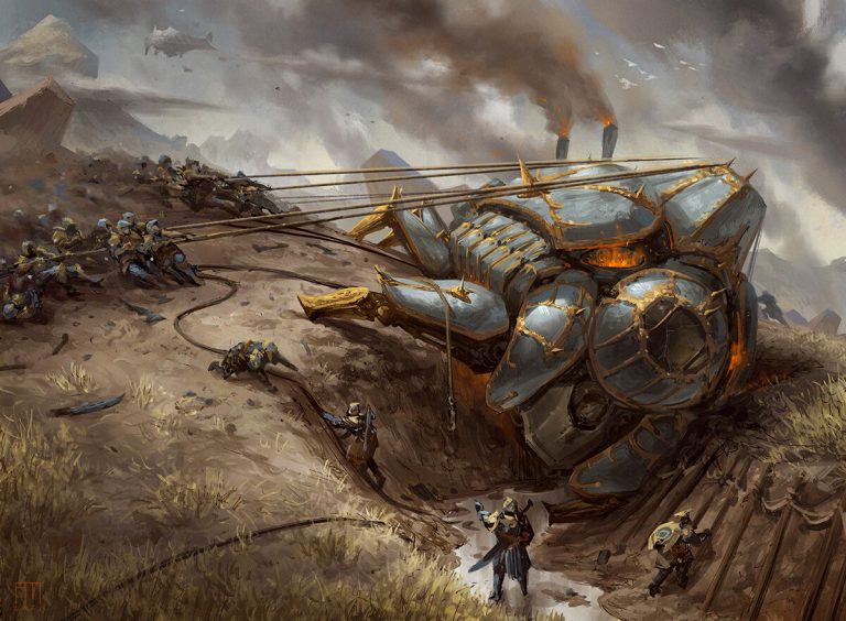Recommission mtg art from the brothers war set by andrew mar art of