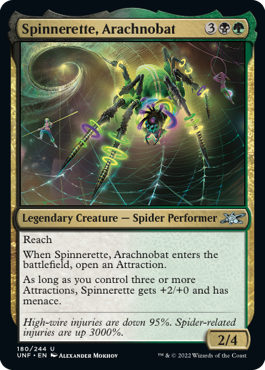 Spinnerette, Arachnobat MtG Art from Unfinity Set by Alexander Mokhov ...