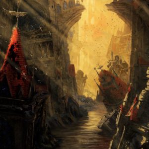 Sunken Hollow - Warhammer 40000 MtG Art