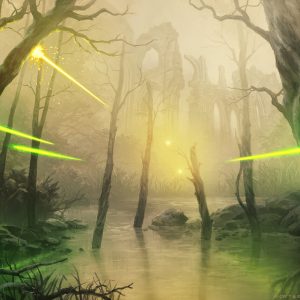 Swamp - Warhammer 40000 MtG Art