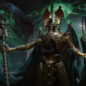 Szarekh, the Silent King - Warhammer 40000 MtG Art