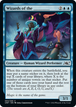 Wizards of the ________ MtG Art from Unfinity Set by Anna Christenson ...