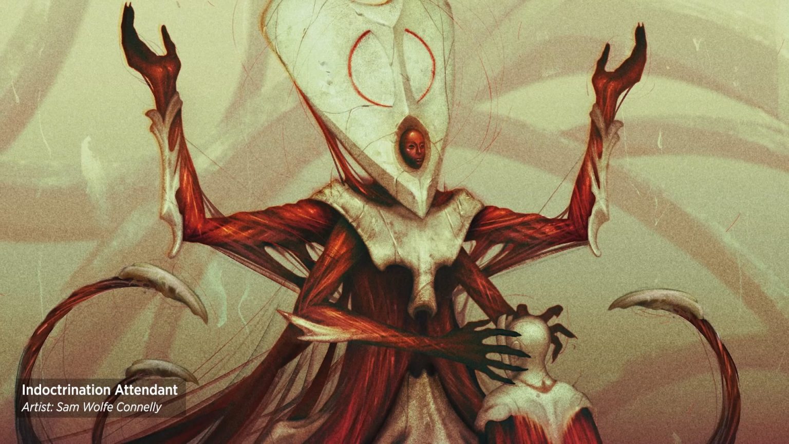 Indoctrination Attendant MtG Art from Phyrexia All Will Be One Set by