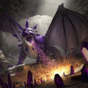 Amethyst Dragon - MtG Art
