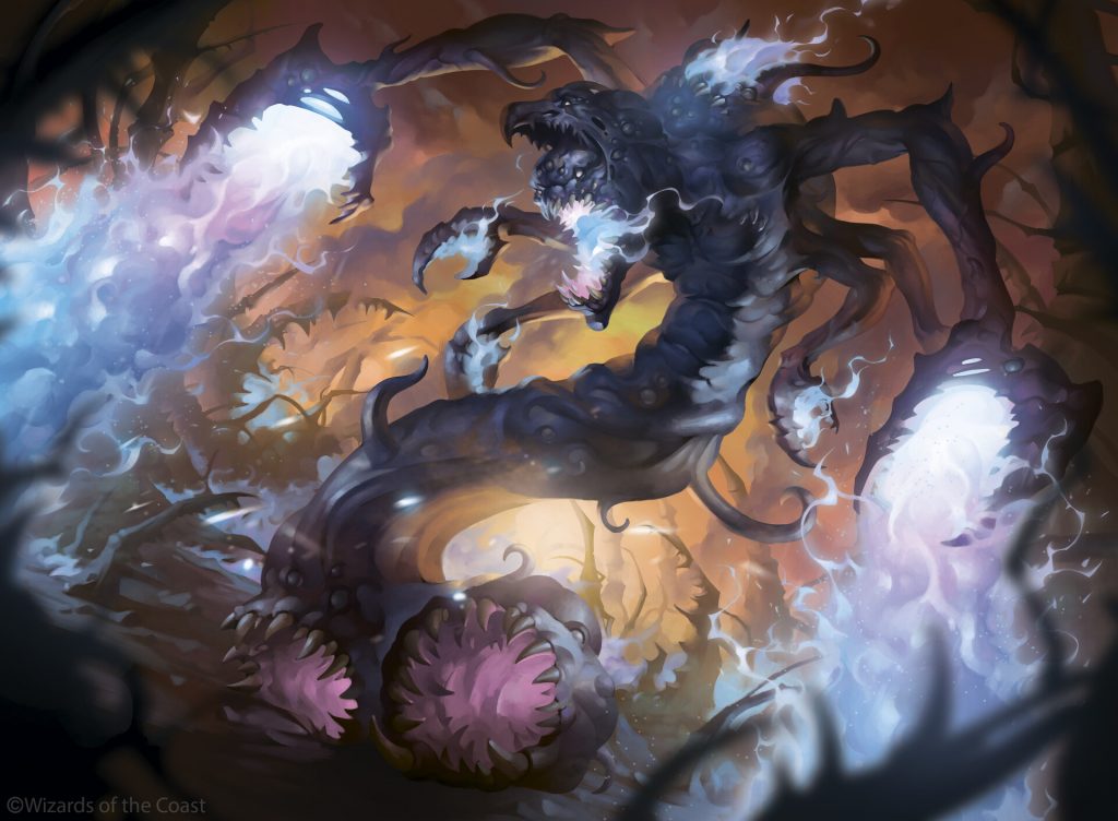 Exalted Flamer of Tzeentch MtG Art from Warhammer 40000 Set by Alexey