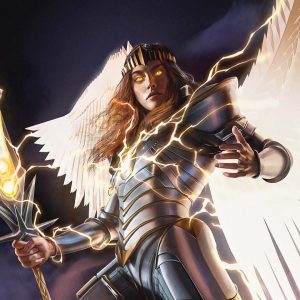 Archangel Elspeth (Variant) - March of the Machine MtG Art