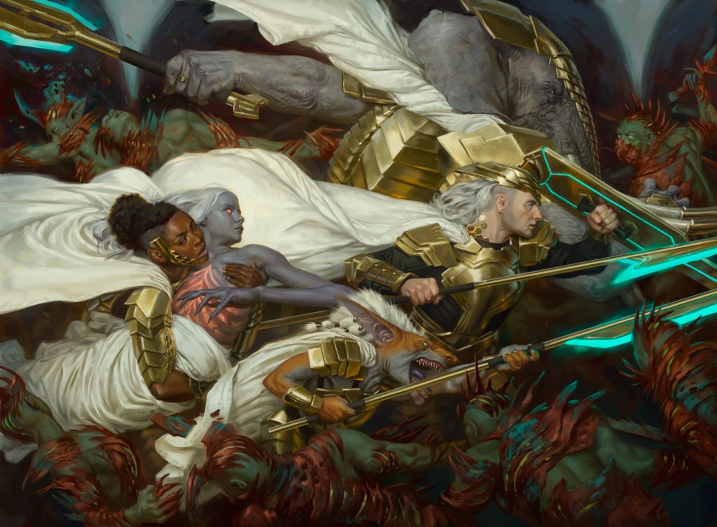 Storm the Seedcore MtG Art from March of the Machine Set by Jason