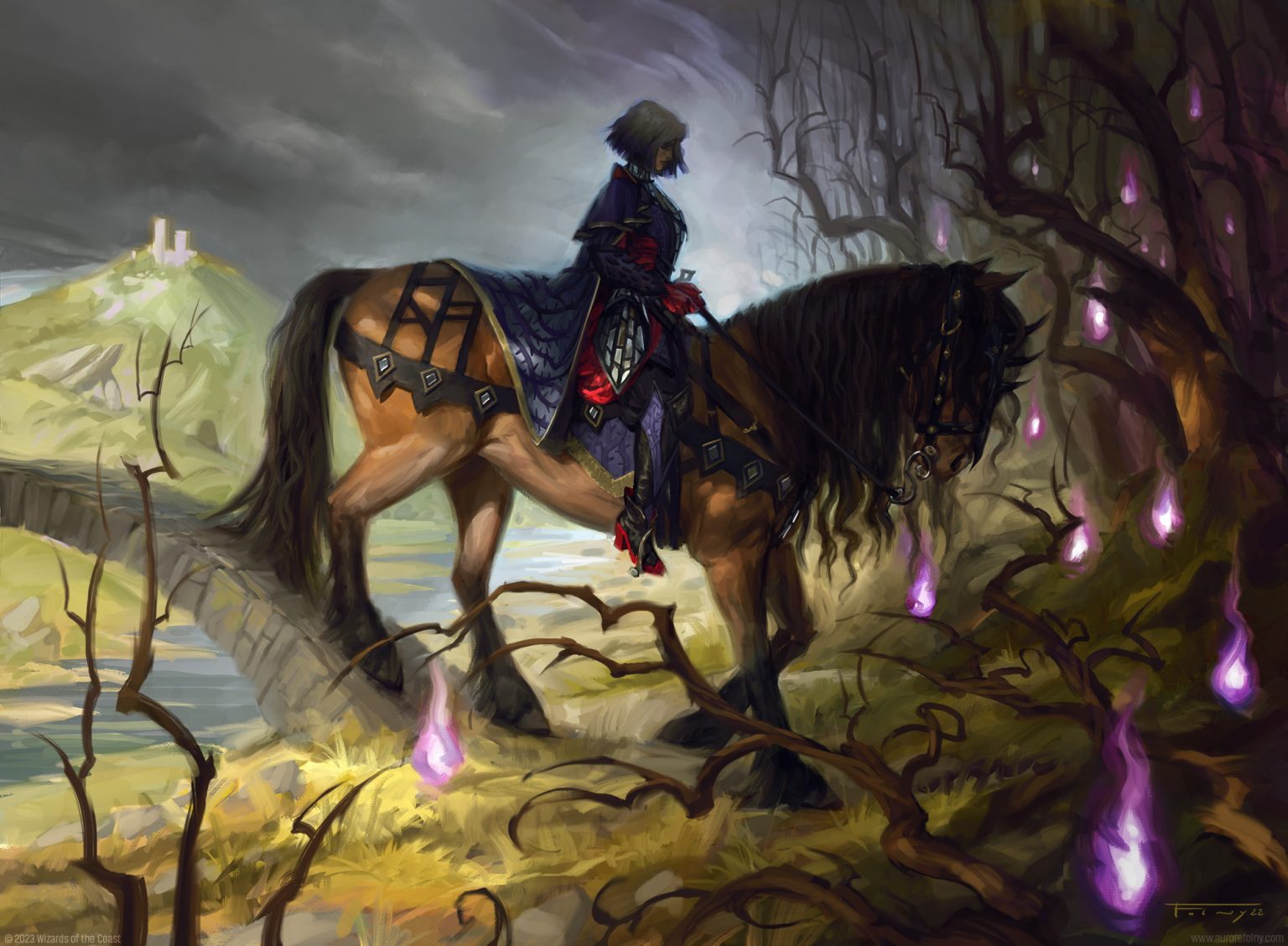 Rowan's Grim Search MtG Art from Wilds of Eldraine Set by Aurore Folny ...