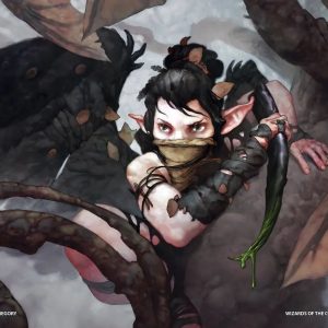 mtg wilds of eldraine art cards Omniscience Anime Art Card (Gold-Stamped Signature) [Wilds of Eldraine –  Dungeons & Javas main image 1