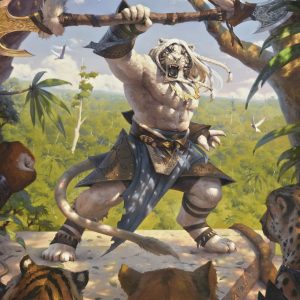 Ajani, Caller of the Pride - Foundations MtG Art