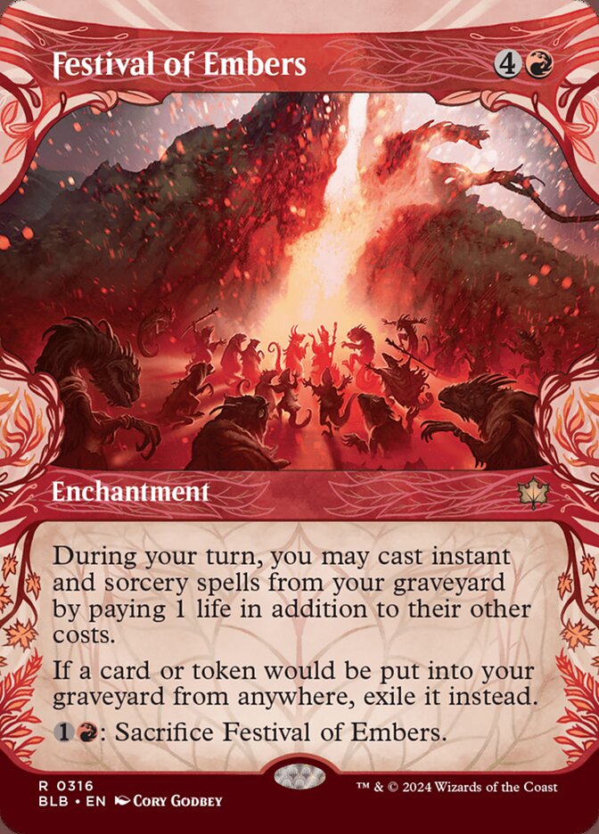 Festival of Embers (Variant) MtG Art from Bloomburrow Set by Cory ...