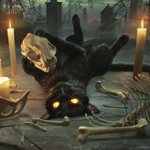 Nine-Lives Familiar 2 - Foundations MtG Art
