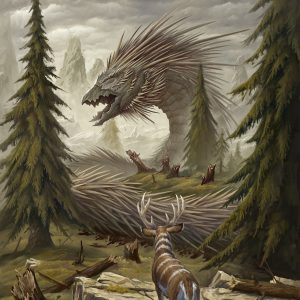 Quilled Greatwurm - Foundations MtG Art