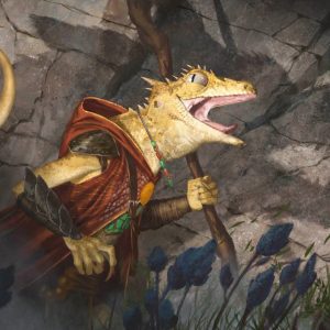 Thought-Stalker Warlock - Bloomburrow MtG Art